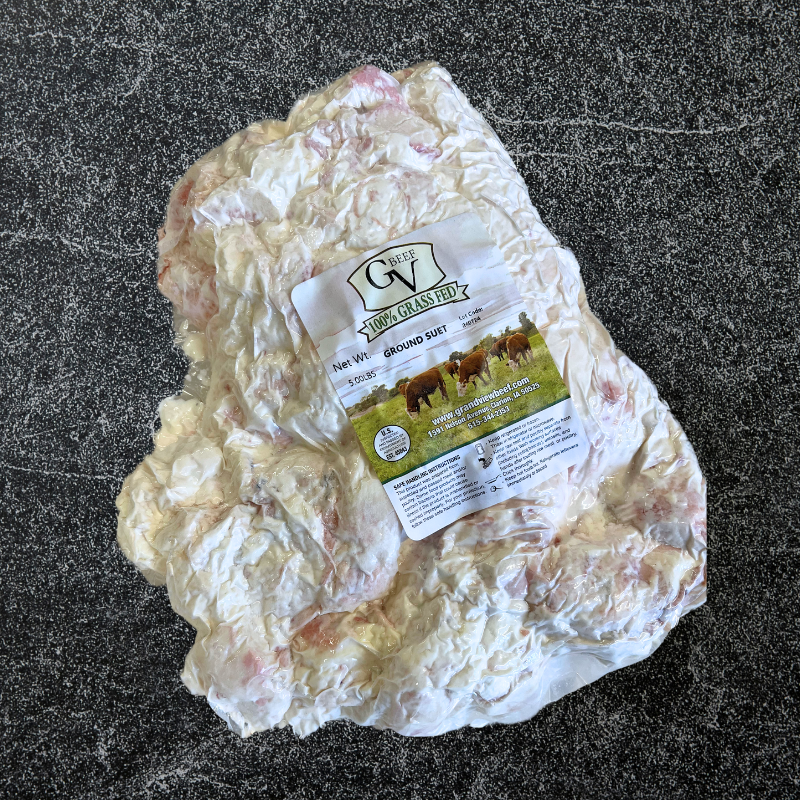 Grass Fed Beef Suet | 5 lb bag