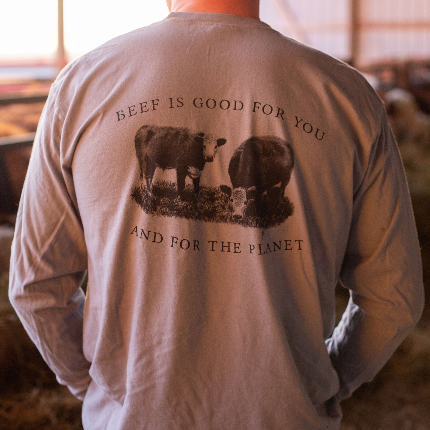 Beef is Good Long Sleeve T-Shirt multiple colors available)