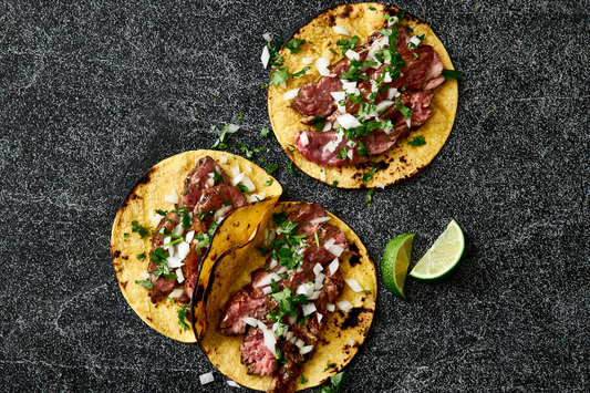 image of skirt steak tacos