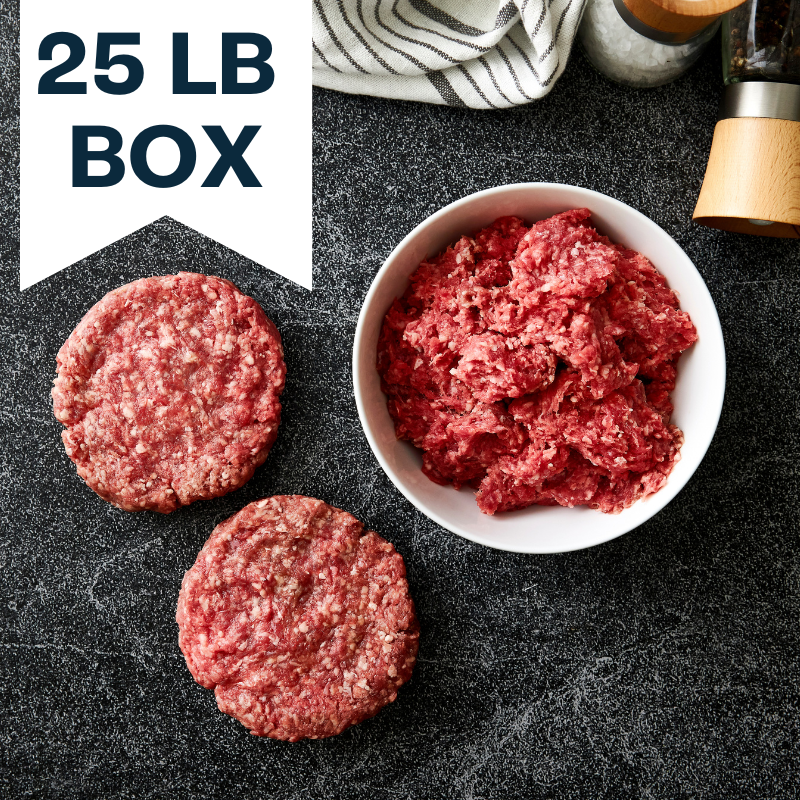 Grass Fed Ground Beef - 25 LB Box
